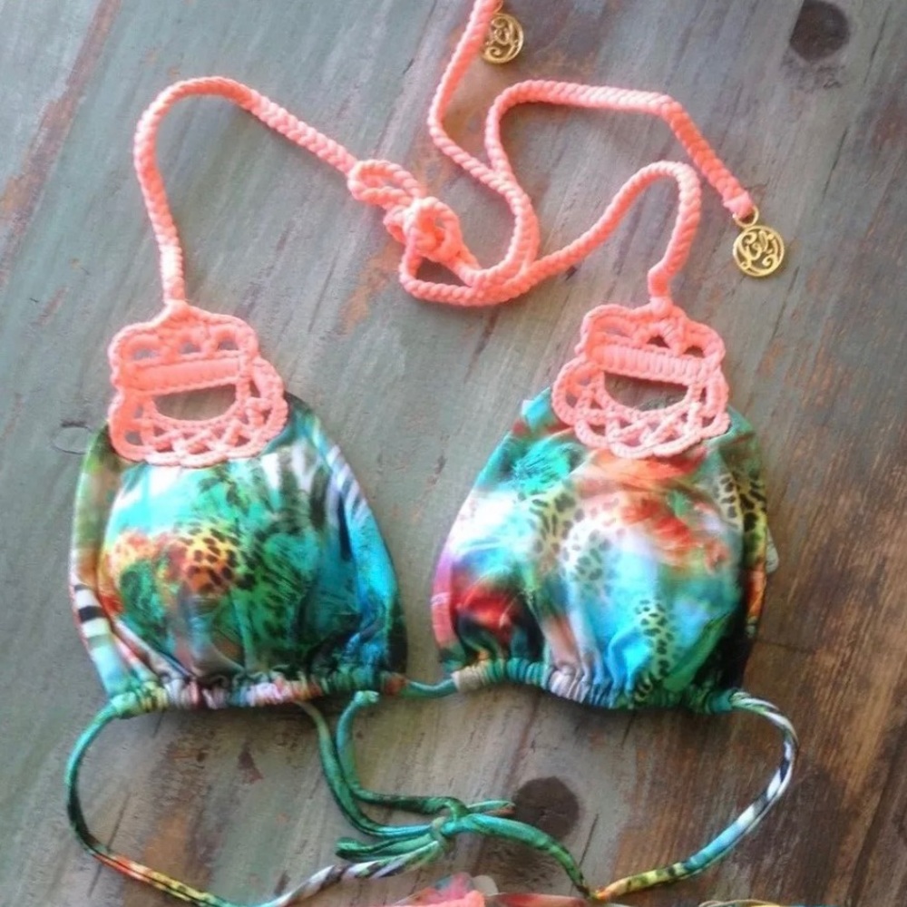 Luli Fama Miami Nice Bikini Top sz Small